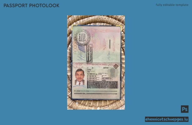 Beispielansicht für ein Passfoto aus Mali